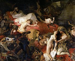EUGENE DELACROIX-1827 LA MORT DE SARDANAPALE
